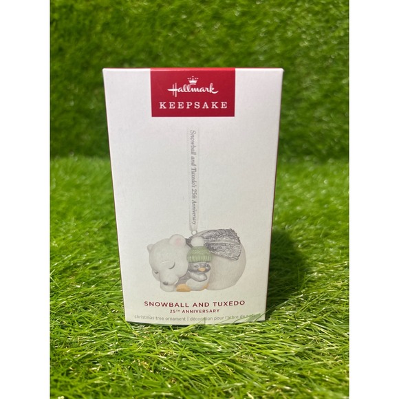 Hallmark Other - Hallmark Keepsake Snowball and Tuxedo 25th Anniversary 2025‎ Porcelain Ornament